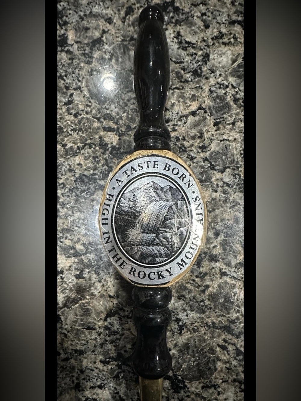 Coors Beer Tap Handle A Taste Born High in the Rocky Mountains Wood Breweriana